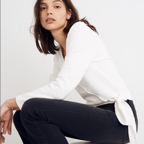 Madewell Texture & Thread Wrap Top - Picture 4 of 7